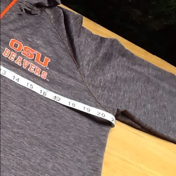 Oregon State 1/4 Zip Grey and Orange Pullover - Picture 6 of 6
